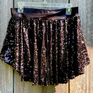 Sequin Back Panel Skirt